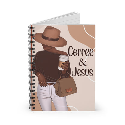 Coffee and Jesus Spiral Notebook - College Ruled Line