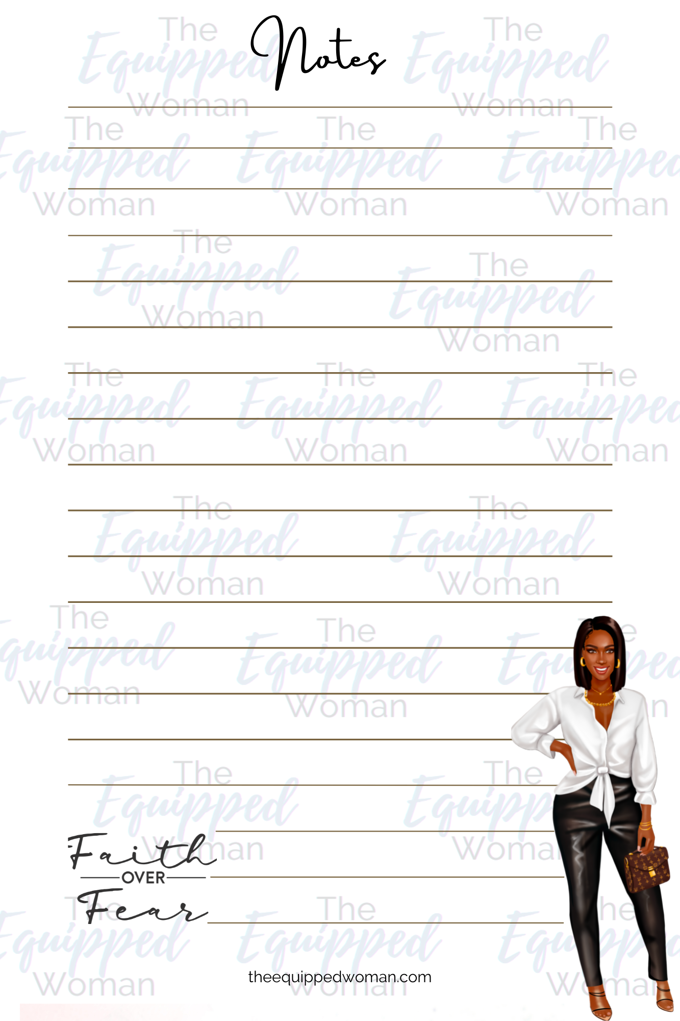 Fear over Faith Notepad