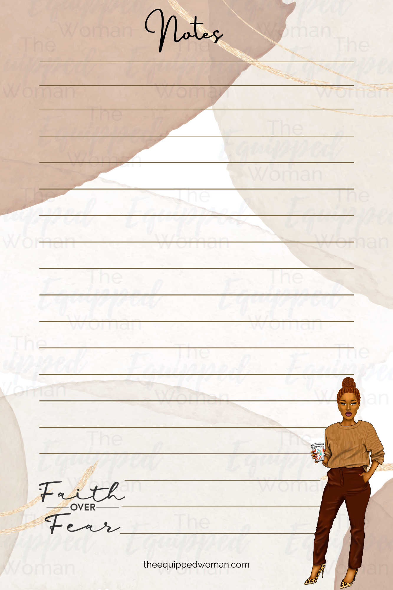 Fear over Faith Notepad