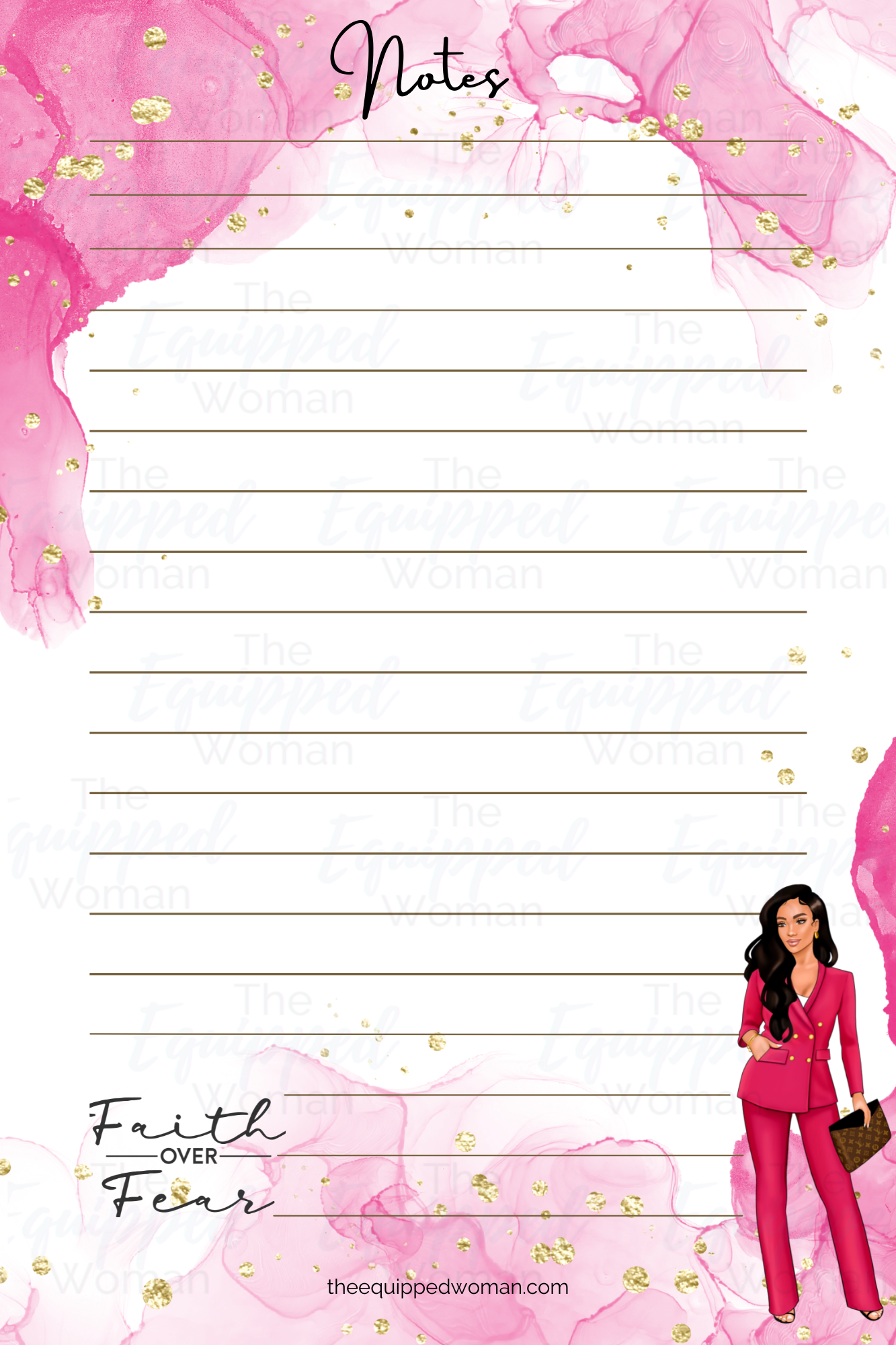 Fear over Faith Notepad