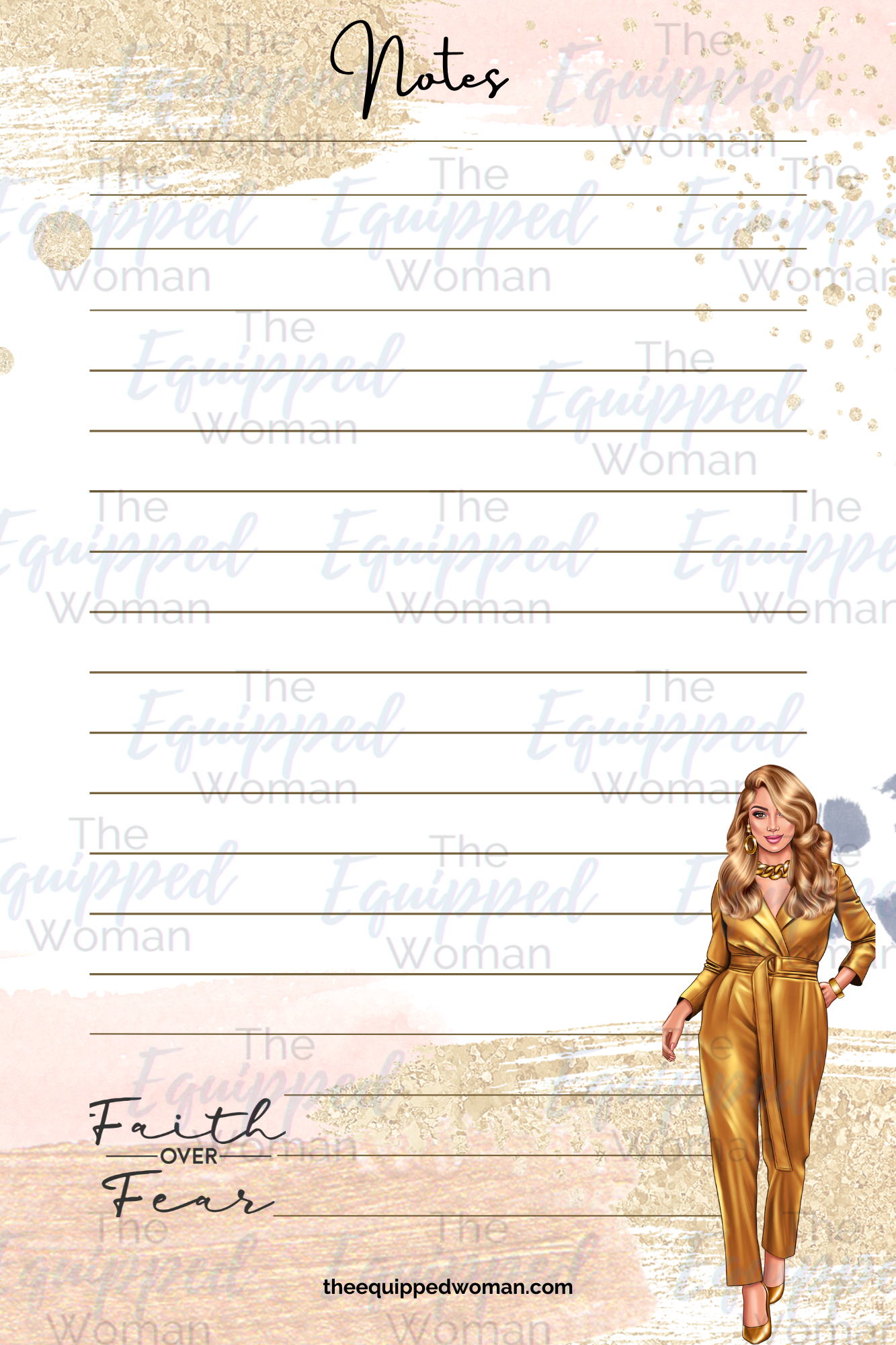 Fear over Faith Notepad