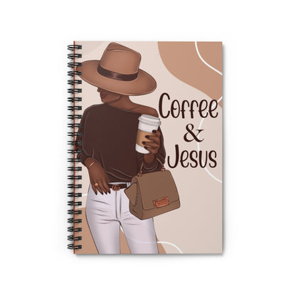 Coffee and Jesus Spiral Notebook - College Ruled Line